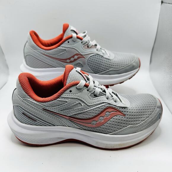 Size 6 - Saucony Womens Cohesion 16 S10781-60 Gray Running Shoes Sneakers - Picture 2 of 7